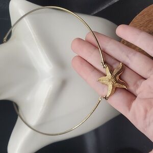Sarah Coventry starfish‎ vintage necklace collar  N2915